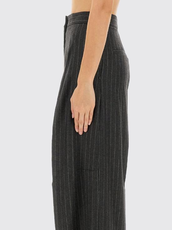 25FW 스포트막스 스트레이트 팬츠 2522136113600 002 Charcoal - SPORTMAX