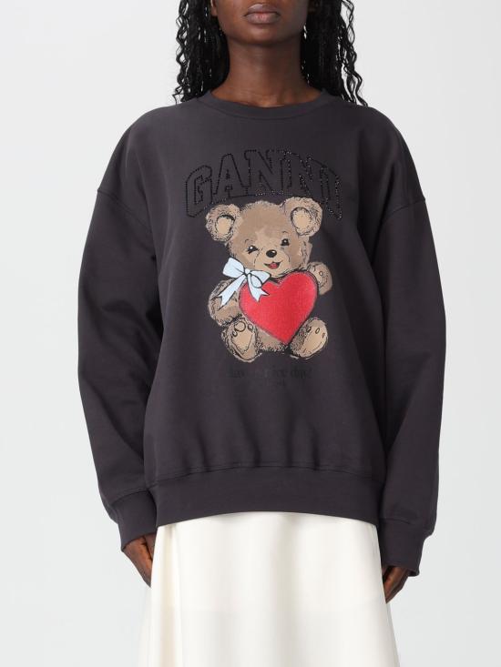 26SS 가니 베어 스웨트셔츠 A1060027 252 Black