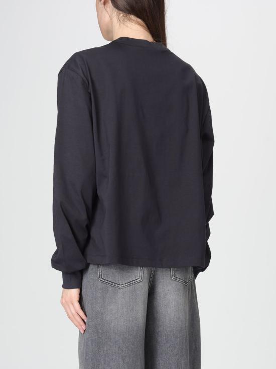 26SS 가니 푸들 롱슬리브 티셔츠 A1050036 252 Black - GANNI