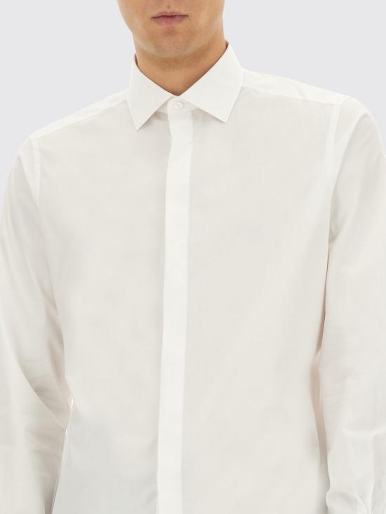 25FW 에르메네질도제냐 긴팔 셔츠 204100A29MFC MTG White - ERMENEGILDO ZEGNA