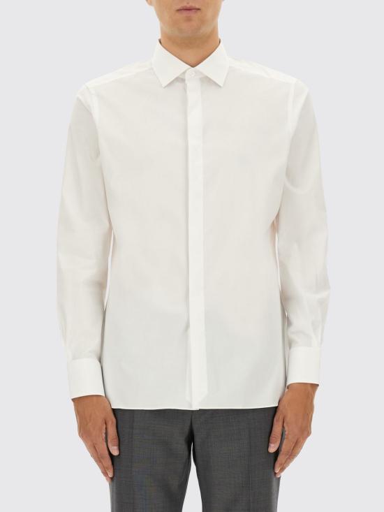 25FW 에르메네질도제냐 긴팔 셔츠 204100A29MFC MTG White