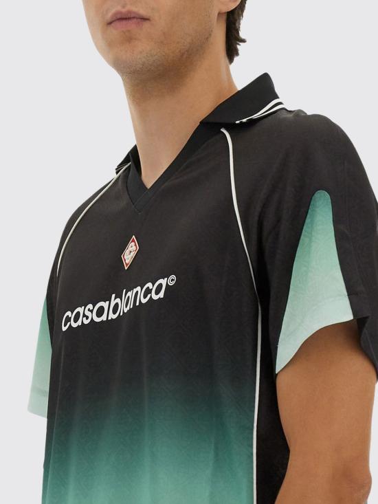 25FW 카사블랑카 반팔 티셔츠 UMPF25JTP375 01 Green - CASABLANCA
