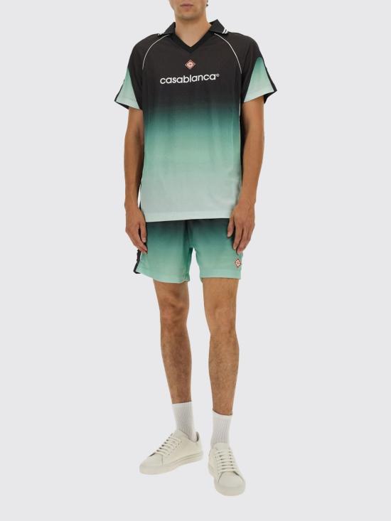 25FW 카사블랑카 반팔 티셔츠 UMPF25JTP375 01 Green - CASABLANCA