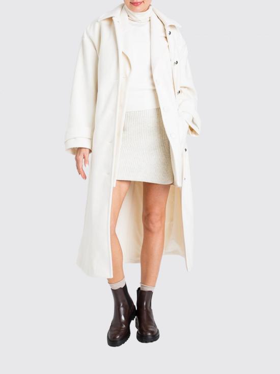 25FW 액티튜드 트윈세트 코트 252AP2070 00282 White - ACTITUDE TWINSET