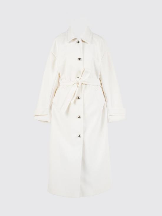 25FW 액티튜드 트윈세트 코트 252AP2070 00282 White - ACTITUDE TWINSET