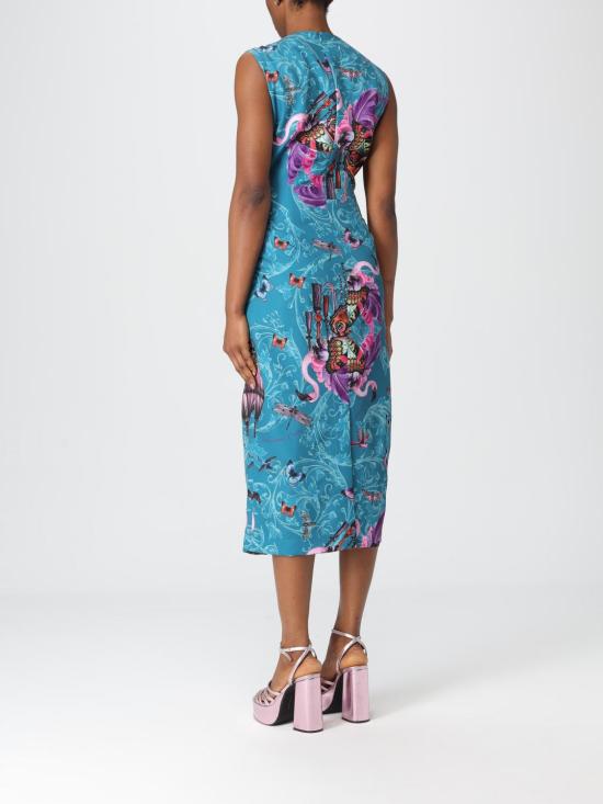 25FW 베르사체 롱 원피스 79HAO908NS697 296 Blue - VERSACE