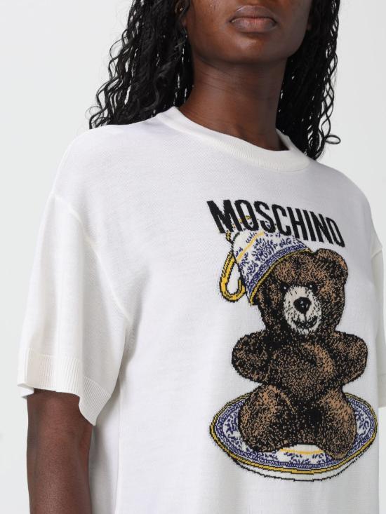 25FW 모스키노 반팔 티셔츠 09355500 2001 Multicolor - MOSCHINO