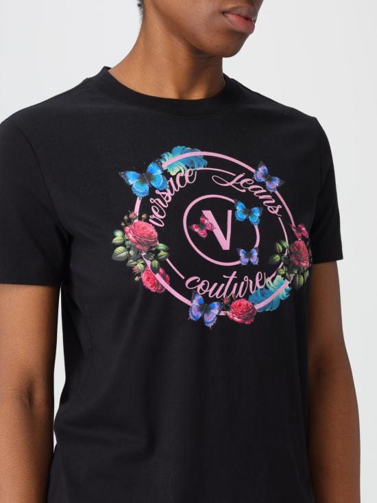 25FW 베르사체 반팔 티셔츠 79HAHP01CJ01P 899 Black - VERSACE