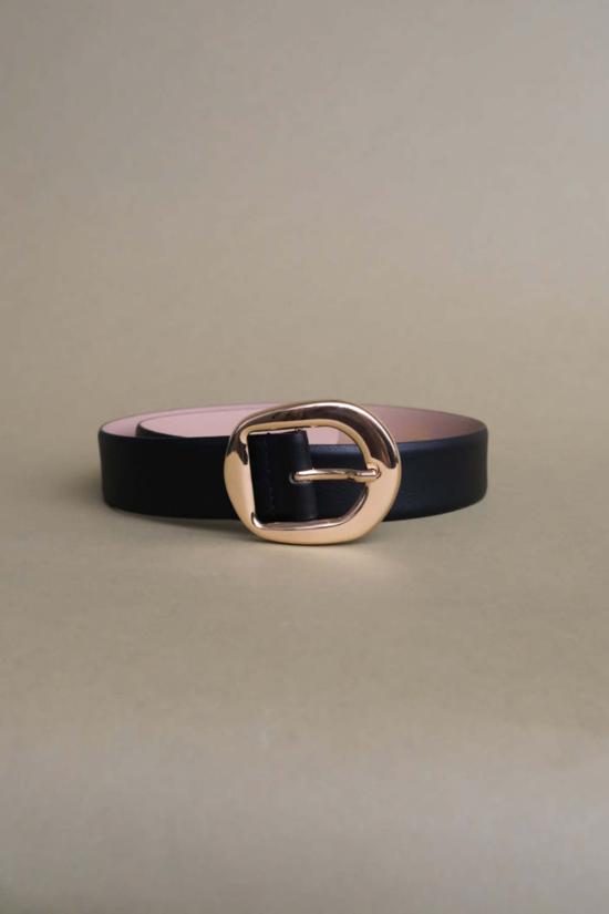  비로우더레귤러 벨트 레귤러 벨트 B 로우 더  그레이슨  블랙/골드