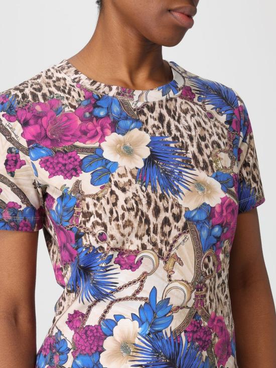 25FW 저스트까발리 반팔 티셔츠 79PAHE07CJ112 R69 Beige - JUST CAVALLI