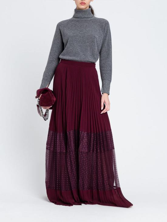 25FW 트윈셋 롱 스커트 252TP2642 05609 Wine - TWINSET