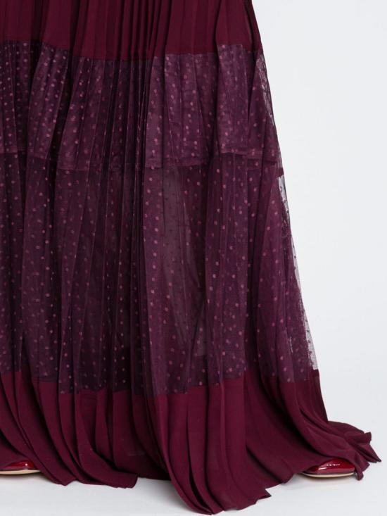 25FW 트윈셋 롱 스커트 252TP2642 05609 Wine - TWINSET