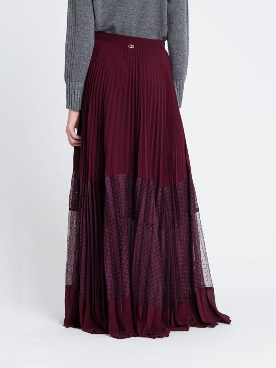 25FW 트윈셋 롱 스커트 252TP2642 05609 Wine - TWINSET