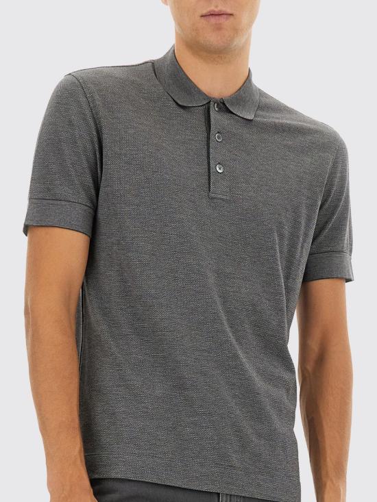 25FW 에르메네질도제냐 폴로 티셔츠 UG381A2G740 K98 Grey - ERMENEGILDO ZEGNA