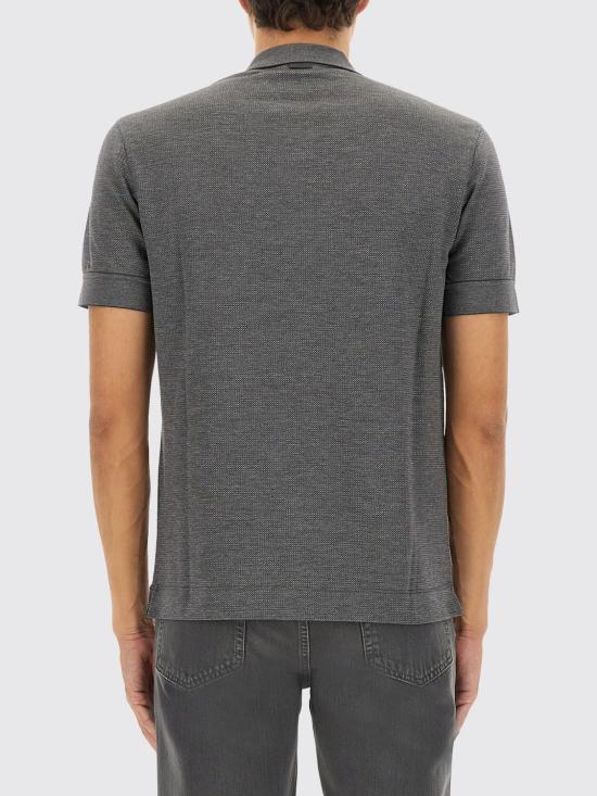 25FW 에르메네질도제냐 폴로 티셔츠 UG381A2G740 K98 Grey - ERMENEGILDO ZEGNA