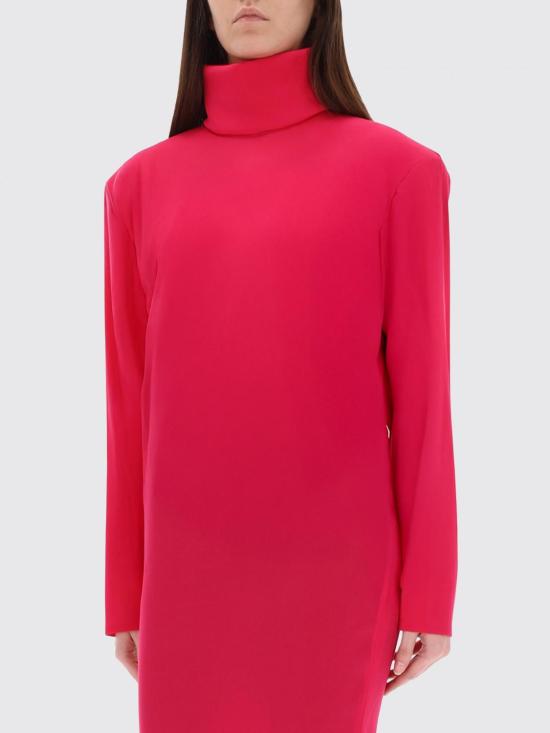 25FW 생로랑 롱 원피스 849606Y6I85 5244 Fuchsia - SAINT LAURENT