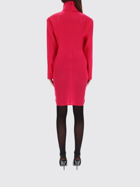 25FW 생로랑 롱 원피스 849606Y6I85 5244 Fuchsia - SAINT LAURENT