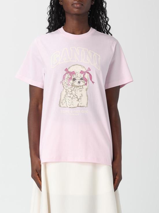 26SS 가니 푸들 티셔츠 A1050062 868 Pink