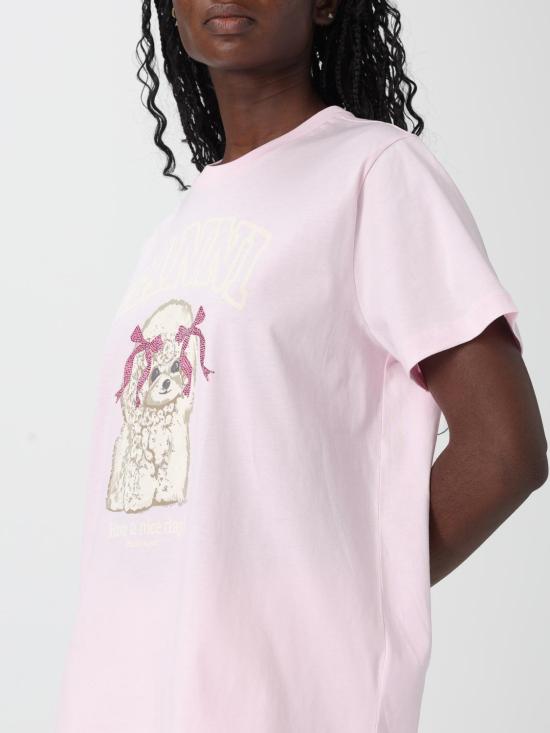 26SS 가니 푸들 티셔츠 A1050062 868 Pink - GANNI