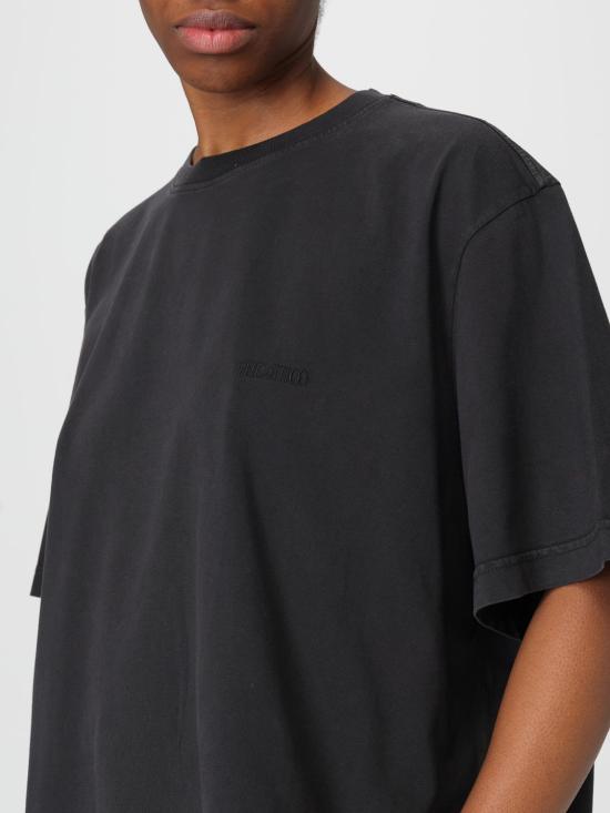 26SS 디 아티코 반팔 티셔츠 260WCT00350JJJ025AA 615 Black - THE ATTICO