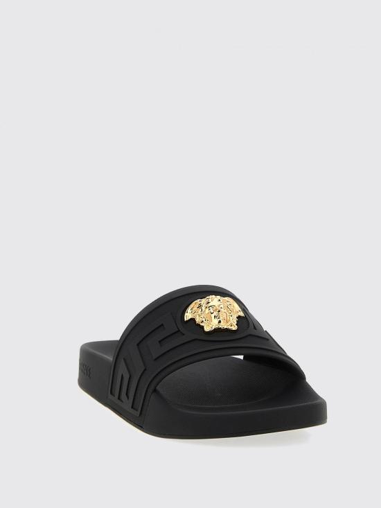 25FW 베르사체 뮬/슬리퍼 10205351A15481 1B00V Black - VERSACE