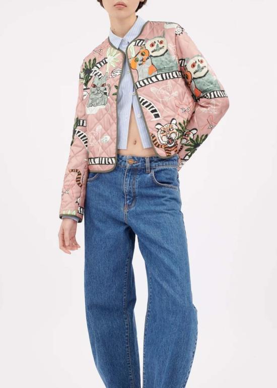  오디 자켓 캣츠 앤 타이거스 재킷 블러쉬 - ODEEH