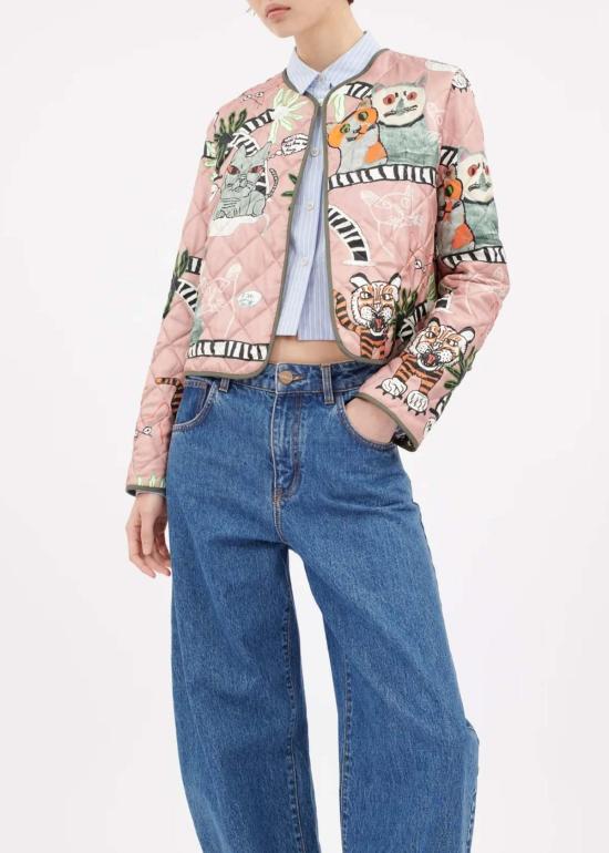  오디 자켓 캣츠 앤 타이거스 재킷 블러쉬 - ODEEH