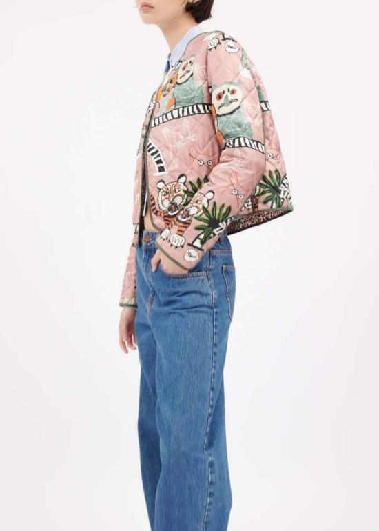  오디 자켓 캣츠 앤 타이거스 재킷 블러쉬 - ODEEH