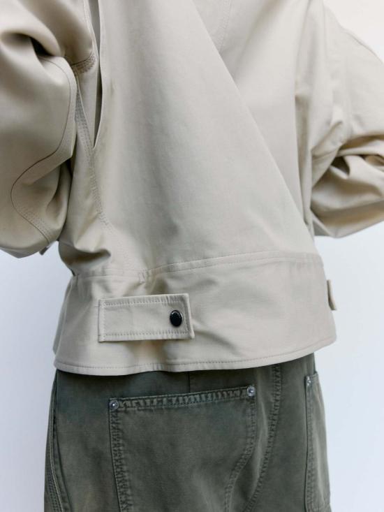  JW앤더슨 자켓 JW 앤더슨 누가 & 초콜릿 코튼 커브드 헴 워크웨어 재킷 - JW ANDERSON