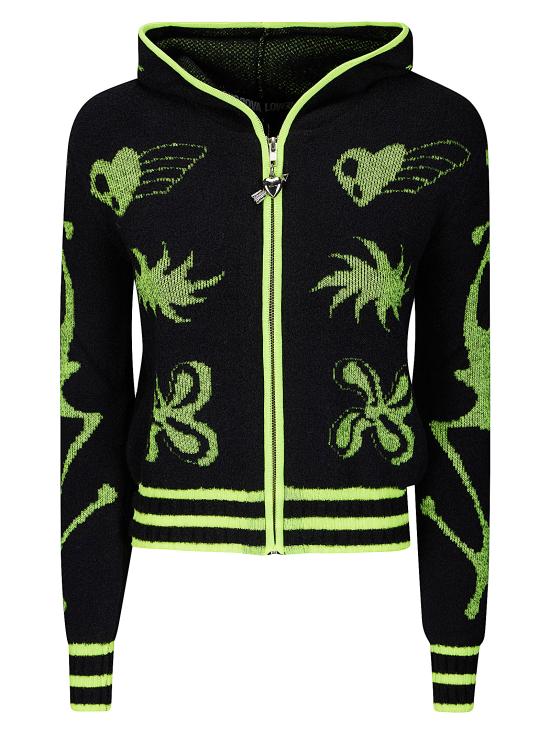 25FW 초포바 로위나 후드 티셔츠 5257 BLACKANDYELLOW BLACK AND YELLOW