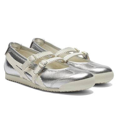  오니츠카타이거 플랫 슈즈 1182A660 020 SILVER CREAM DOM - ONITSUKA TIGER