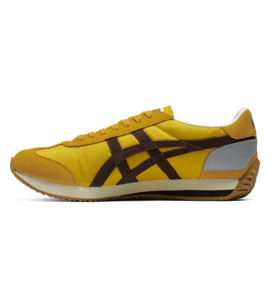  오니츠카타이거 캘리포니아 78 스니커즈 1183C401 750 SUNFLOWER YELLOW LICORICE BROWN DOM - ONITSUKA TIGER