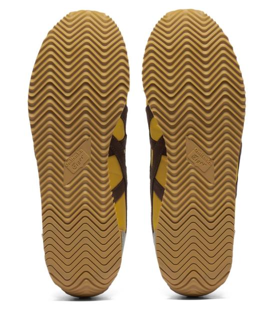  오니츠카타이거 캘리포니아 78 스니커즈 1183C401 750 SUNFLOWER YELLOW LICORICE BROWN DOM - ONITSUKA TIGER
