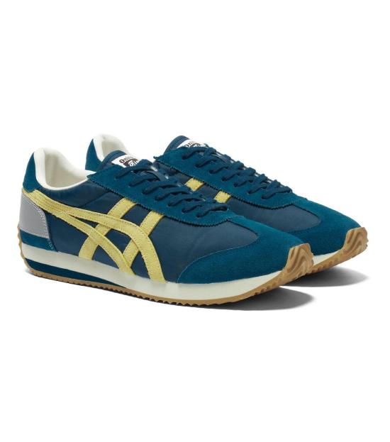  오니츠카타이거 캘리포니아 78 스니커즈 1183C401 400 MAKO BLUE WHEAT YELLOW DOM - ONITSUKA TIGER