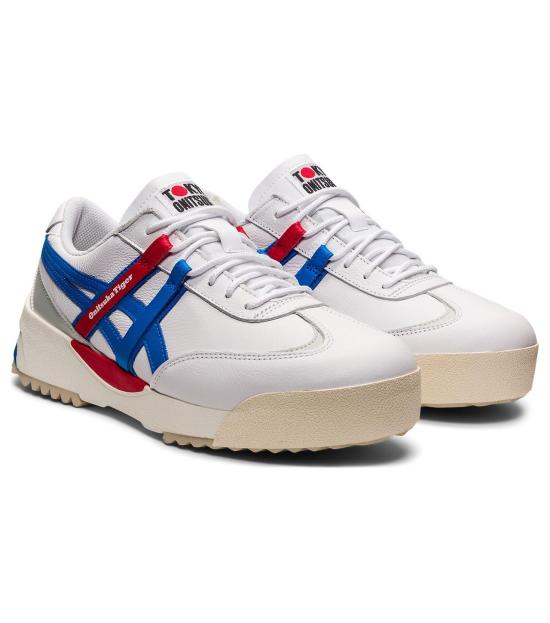  오니츠카타이거 델리게이션 EX 1183A559 101 WHITE ELECTRIC BLUE DOM - ONITSUKA TIGER