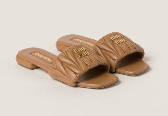 26SS 미우미우 뮬/슬리퍼 5XX605F01088T F098L CARAMEL