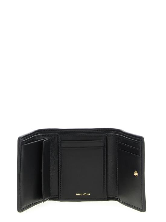 26FW 미우미우 스몰 마테라쎄 나파 레더 월렛 5MH033AFPPF0002 Black - MIU MIU