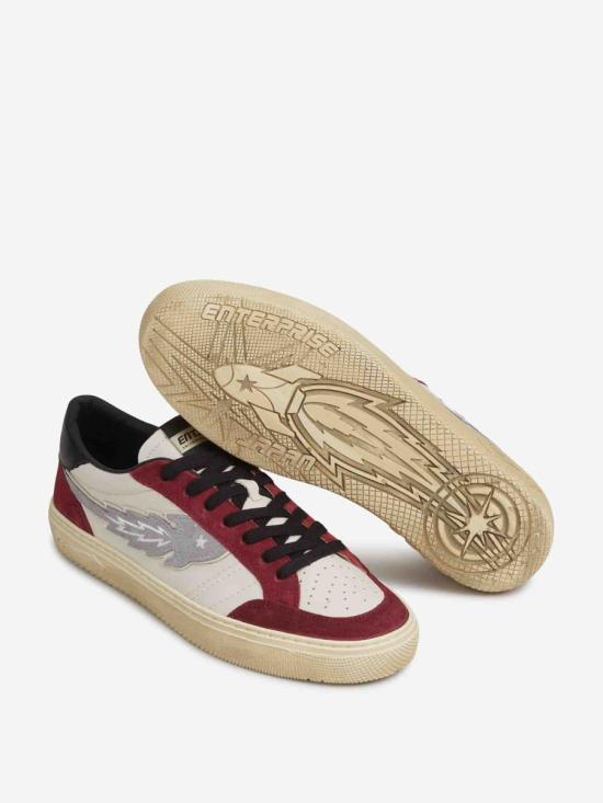 25FW 엔터프라이즈 재팬 스니커즈 BG5015PX559S3878 MILK BORDEAUX BLACK Red - ENTERPRISE JAPAN