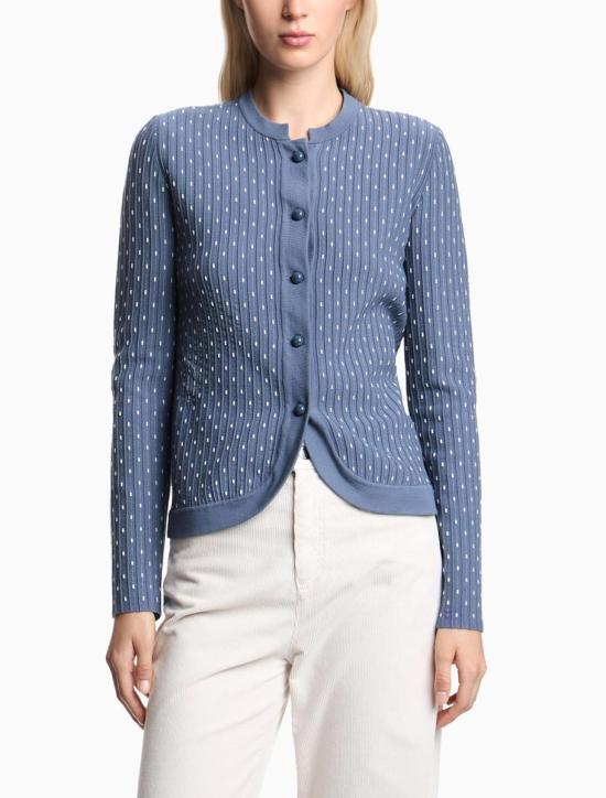 25FW 엠포리오 아르마니 가디건 EW002682AF19366FB007 BLUE - EMPORIO ARMANI