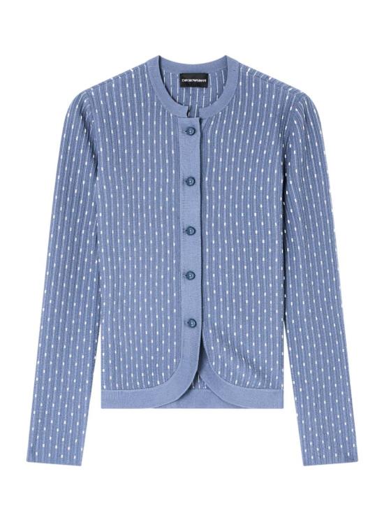 25FW 엠포리오 아르마니 가디건 EW002682AF19366FB007 BLUE