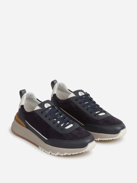 25FW 브루넬로 쿠치넬리 스니커즈 MZUSGGO278 CYD228144 8055 8875 NAVY BLUE - BRUNELLO CUCINELLI