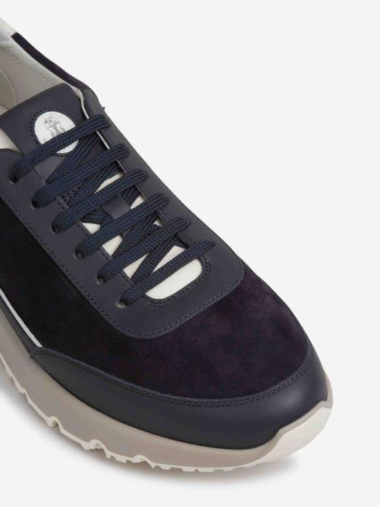 25FW 브루넬로 쿠치넬리 스니커즈 MZUSGGO278 CYD228144 8055 8875 NAVY BLUE - BRUNELLO CUCINELLI