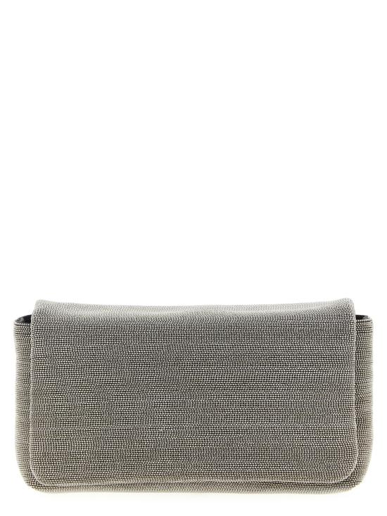 26FW 브루넬로 쿠치넬리 프레셔스 백 MBMON2611C736 Silver