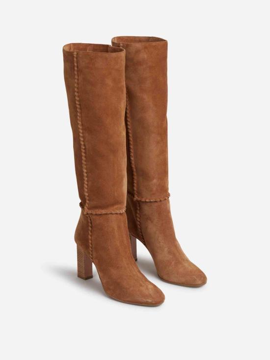 25FW 아쿠아주라 부츠 IDYMIDB1 SCR CAMEL Brown - AQUAZZURA