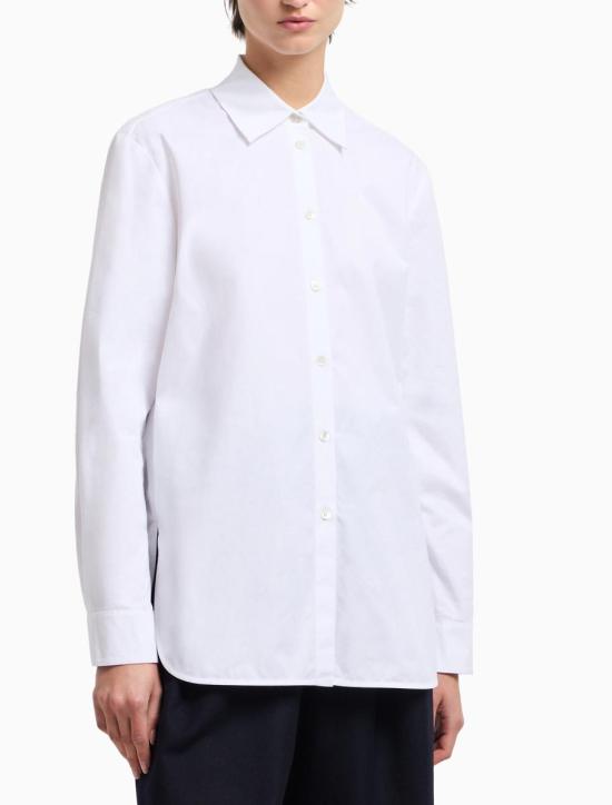 25FW 엠포리오 아르마니 셔츠 EW002666AF12441U0002 OPTICAL WHITE - EMPORIO ARMANI