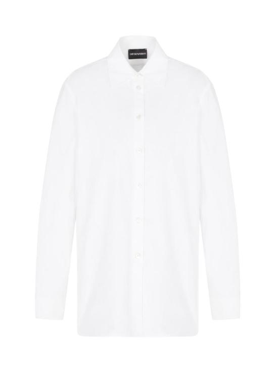 25FW 엠포리오 아르마니 셔츠 EW002666AF12441U0002 OPTICAL WHITE