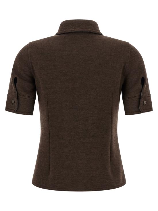 25FW 구찌 울 코튼 저지 셔츠 836442Z7AXV2063 Multicolor - GUCCI