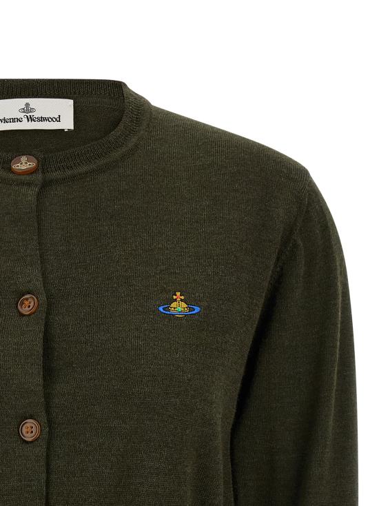 25FW 비비안웨스트우드 BEA 베아 크롭 가디건 1803002UY0006D404 Brown - VIVIENNE WESTWOOD