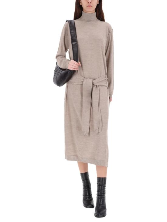 25FW 르메르 메리노 블렌드 트롱프뢰유 드레스 DR1082 LK087BR446 IVORY - LEMAIRE