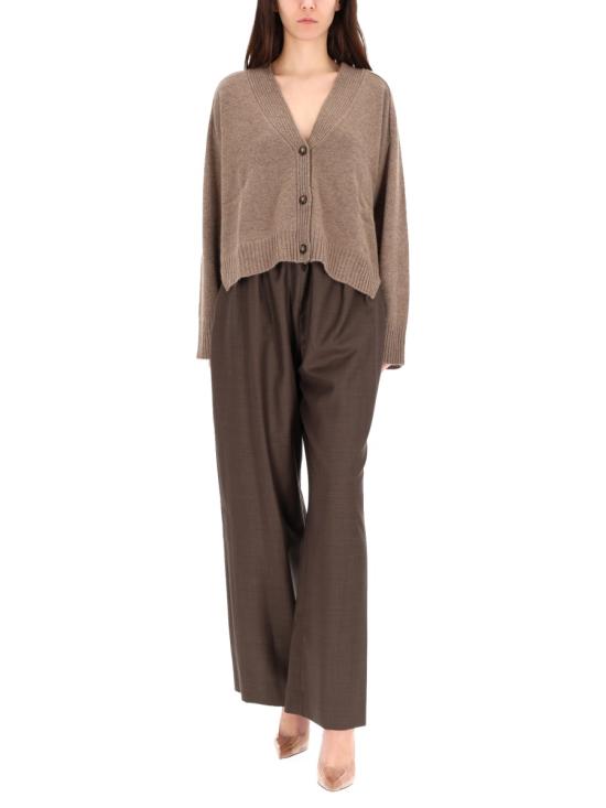 25FW 루루 드 세종 스트레이트 팬츠 COVELDS BROWNMELANGE - LOULOU DE SAISON